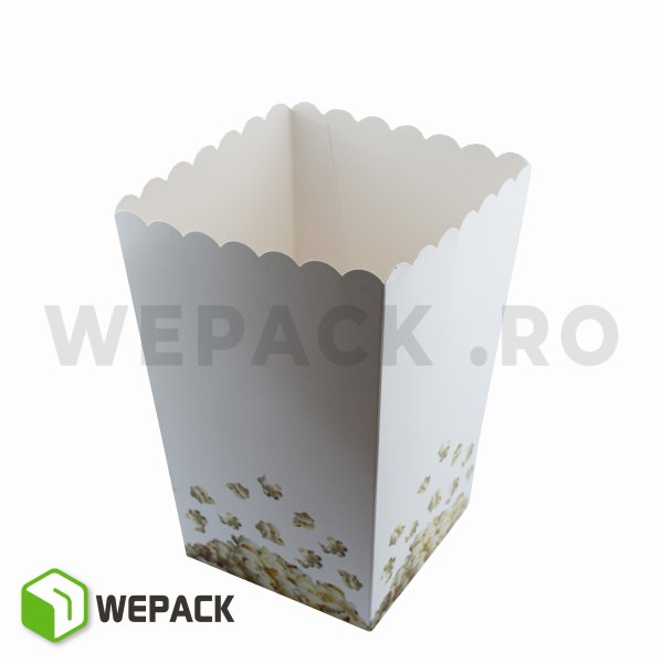 Cutii Popcorn Alba